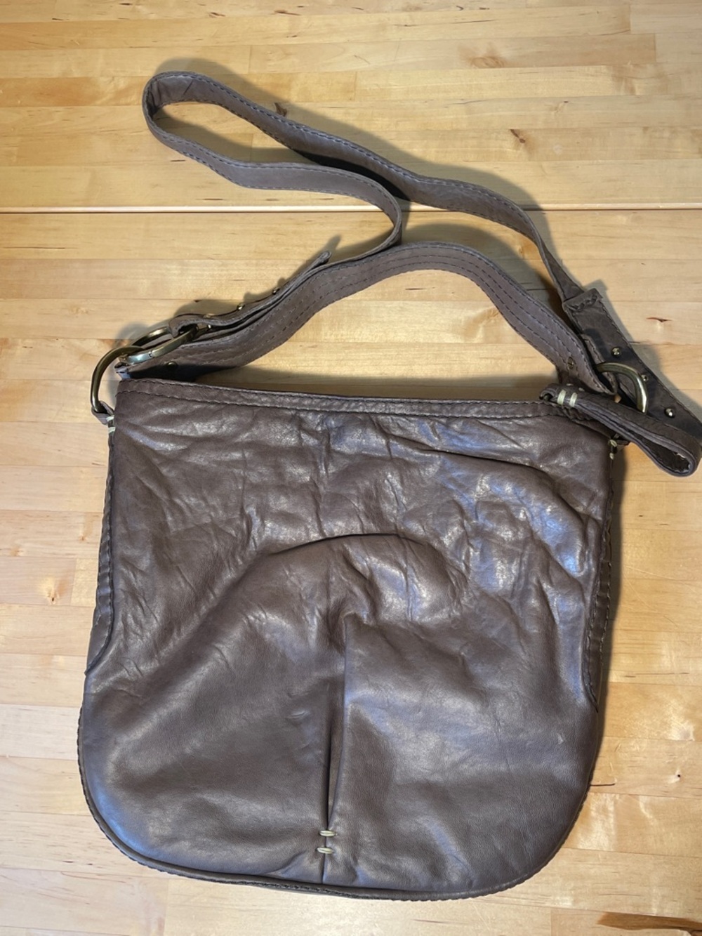 49 Square Miles Leather Crossbody Bag Soft Buck Leather Artisan Shoulder Purse